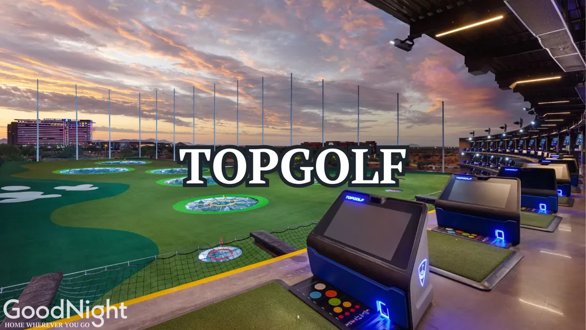 TopGolf’s multi-level driving bays are bustling with activity as groups enjoy friendly competition and socializing. Digital screens, putting greens, and vibrant lighting create a lively, energetic ambiance perfect for group outings and nighttime fun.